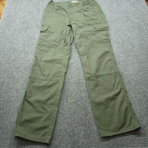 5.11 Tactical Women 10 Long Green Cargo Pants Ripstop 64360-190 Hiking Outdoor